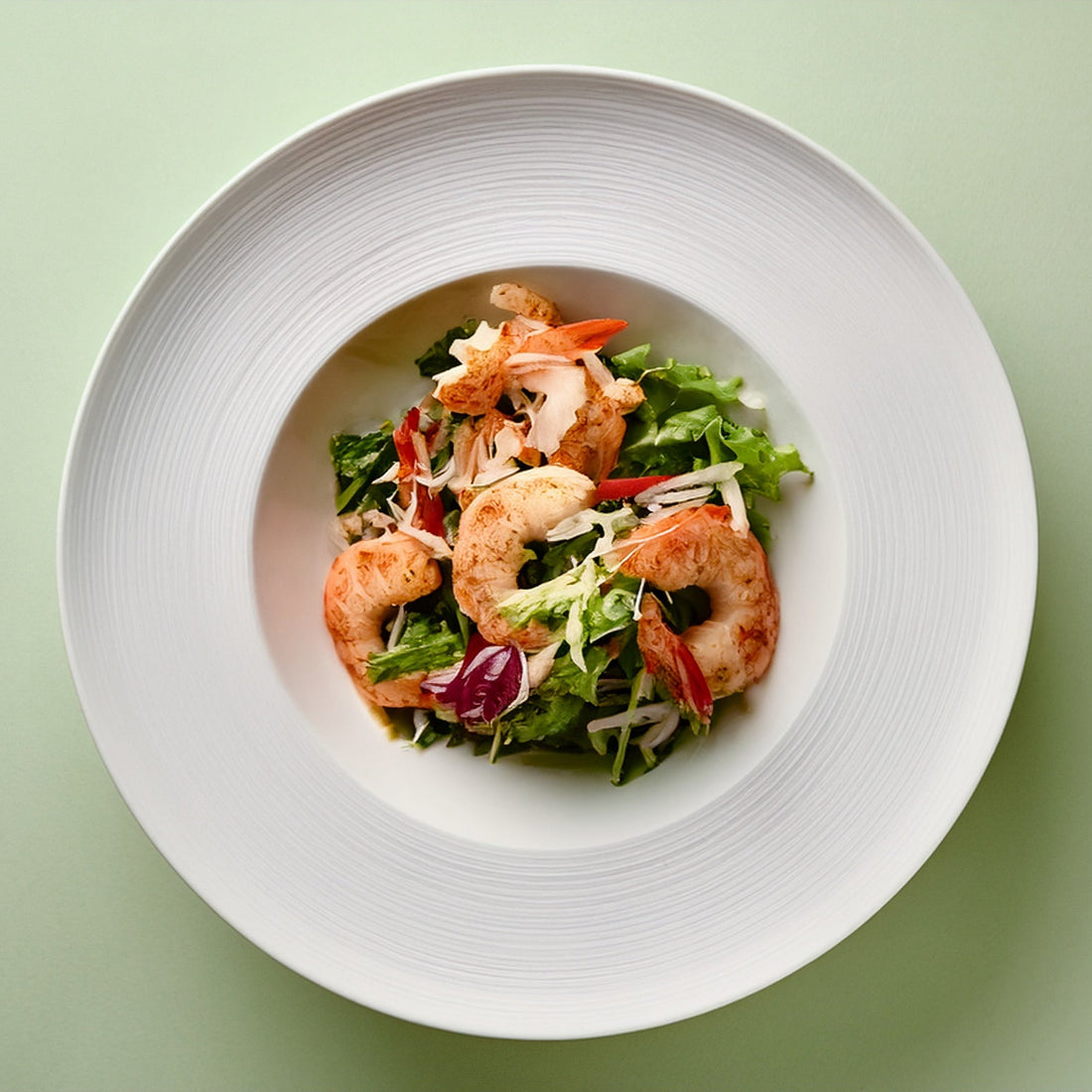 Shrimp Papaya Salad with Peanut Dressing