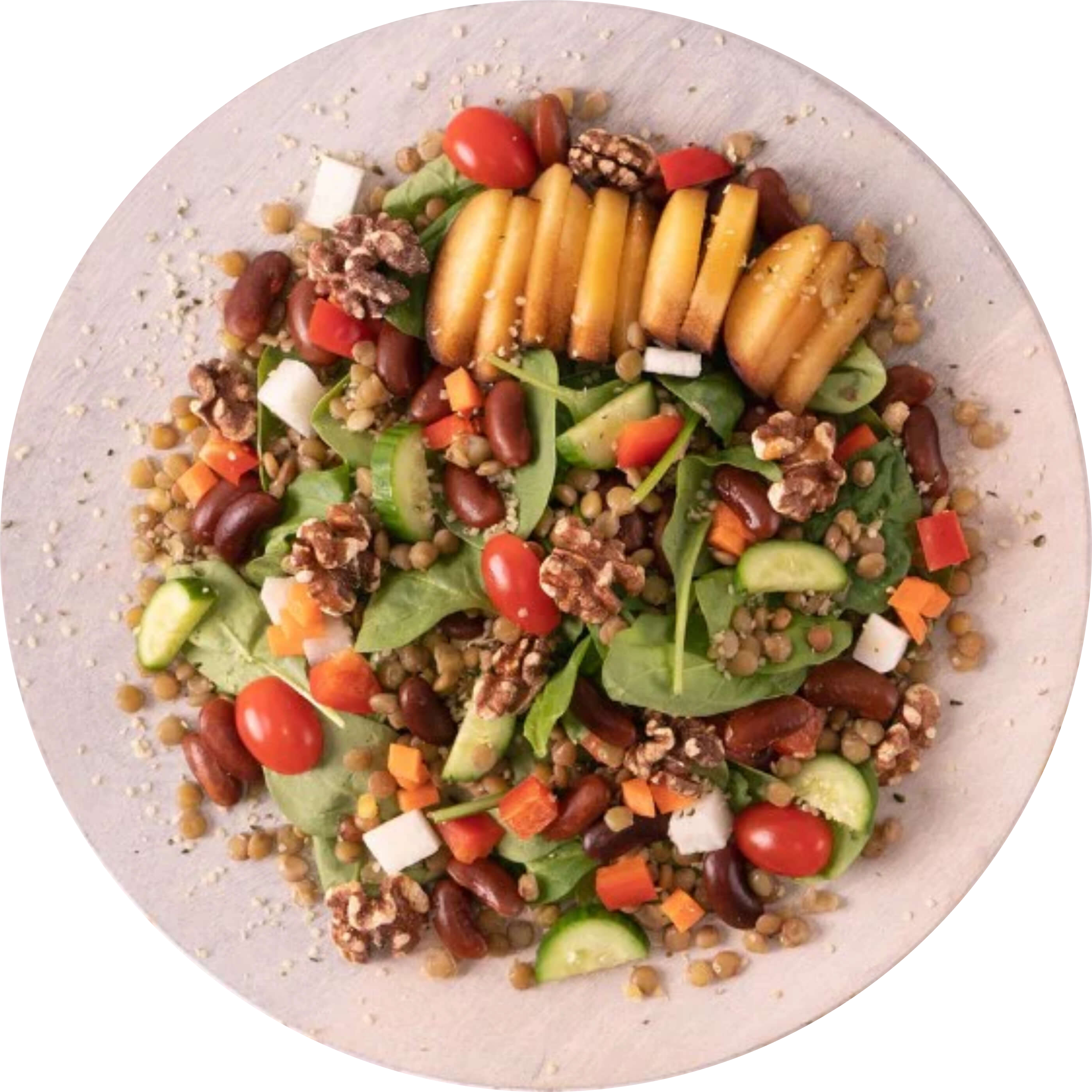 French Lentil Salad with Cumin Balsamic Dressing