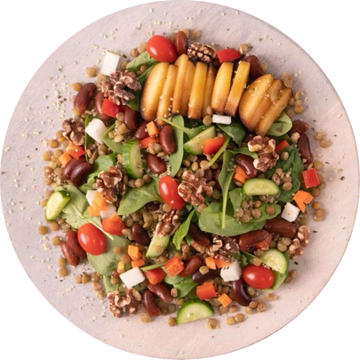 French Lentil Salad with Cumin Balsamic Dressing