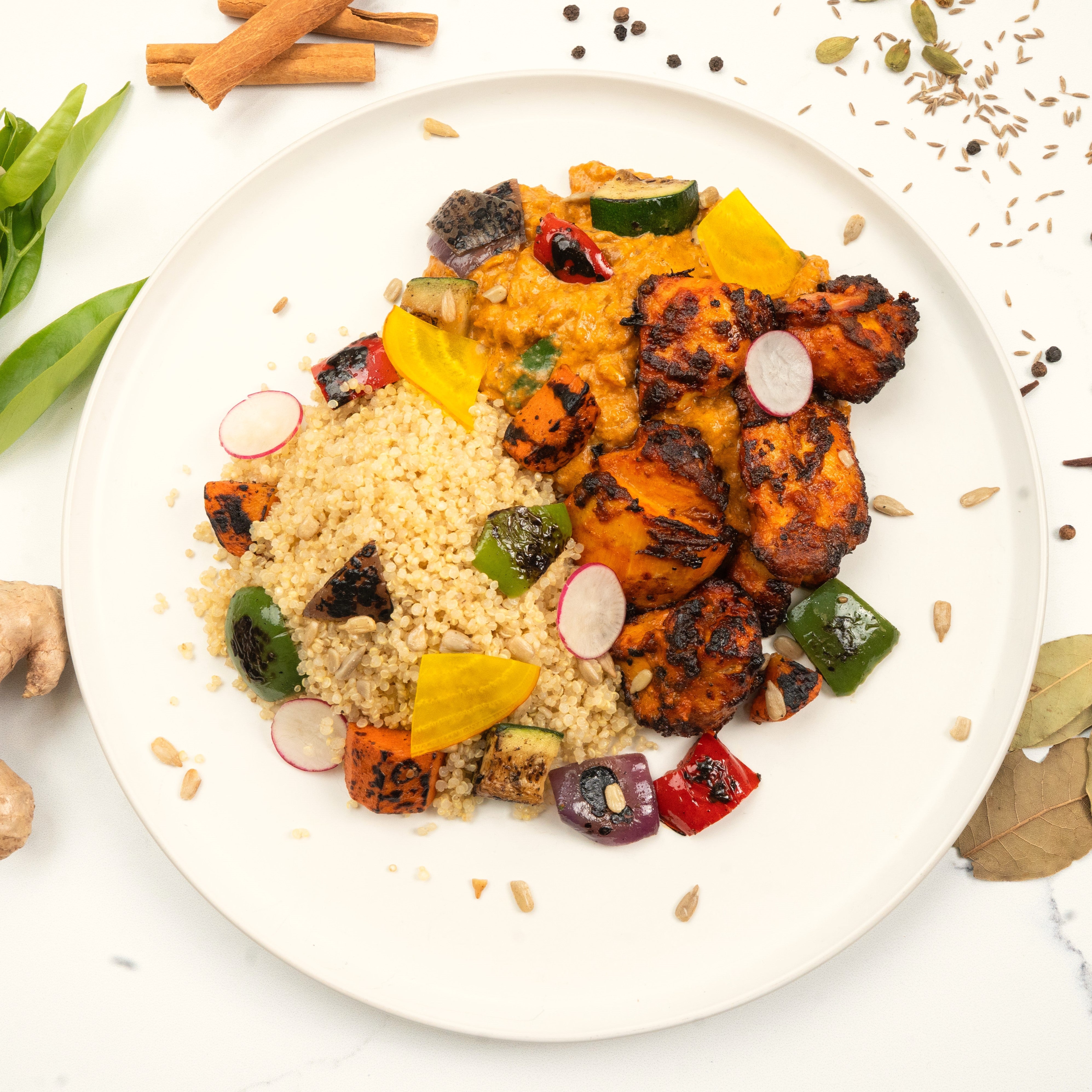 Chicken Tikka Curry Quinoa Pulao