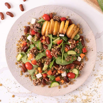 French Lentil Salad with Cumin Balsamic Dressing