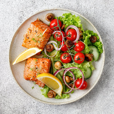 Oven Baked Atlantic Salmon with Lemon Coconut Sauce